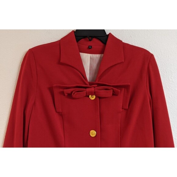 NEW~Women's Cabi #3035 BEAU JACKET Red Rayon Blend Love Carol Collection Size 6 - Picture 3 of 11